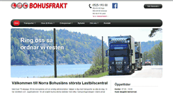 Desktop Screenshot of lbcbohusfrakt.se